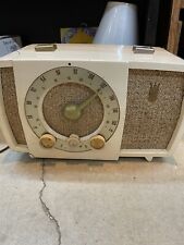 Vintage 1950s Zenith AM-FM Tube Radio White Tested Working Rare picture