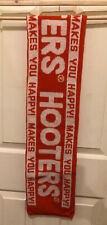 Hooters Restaurant Orange Scarf “Makes You Happy” 64” X 8” Super Sports RARE NWT picture