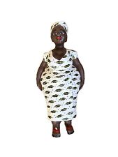 AFRICAN ART CARVED WOOD “ BIG MAMA” AWOULABA DOLL Ivory Coast picture