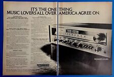 1977 Pioneer SX650 Receiver 2-Page Vtg 1970's Magazine Print Electronics Ad picture