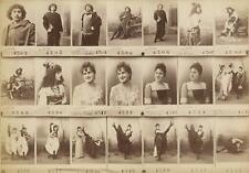 c. 1870's Named French Can-Can Dancers and Actors Sample 21 Cabinet Card Photos picture