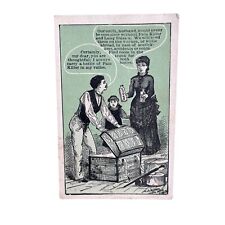 1800's Vintage Perry Davis Pain Killer Advertising Trade Card Cholera Treatment picture