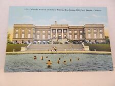 Vintage Postcard Colorado Museum Natural History City Park Denver Linen Unposted picture