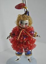 Vintage Home For The Holidays Glass Ornament Patriotic Child 4 1/2