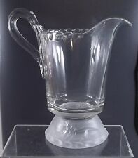c.1877 EAPG Lion (Frosted Lion) Footed Creamer 6.5