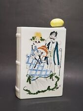 VTG Ceramic Bottle Book - Lady & Gentleman - Quadrifoglio (?)/Flower Painter (?) picture
