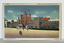 Vintage Postcard Merrie England, Chicago World’s Fair 1933 Linen picture