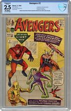 Avengers #2 CBCS 2.5 CONSERVED 1963 21-2FFD315-002 picture