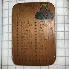 Vintage Antique Americana Primitive Grocery Peg Board Hand Made “ISE GOTTA GET” picture