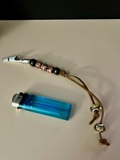 Roach Clip Mellow Smooth-Style Smoker’s Helper with Wooden Beads and Suede Cord picture