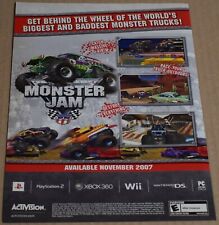 2006 Print Ad Monster Jam PlayStation 2 XBOX 360 Video Game Nintendo DS play art picture