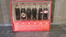 Evolution Of The Coca-cola Contour Bottle Vintage Mini Coke Display Set of 6 New picture