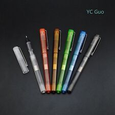 6X Jinhao 991 Transparent Fountain Pen Hooded Extra Fine Nib Black  NotAvailable picture