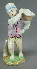 Early 20th Century Hochst Style Hand Painted Boy Carrying Basket Figurine picture