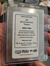 2023 UD Marvel Funko Pop ONE OF ONE Black Printing Plate THANOS SUPER RARE 🔥 picture