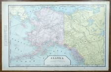Vintage 1900 DISTRICT of ALASKA Map 22