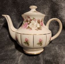 Vintage Arthur Wood Staffordshire Ironstone England Teapot With Ribbed Belly picture