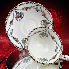 Paragon Star Antique Garland Floral Bone China Tea Cup Saucer England BX13 picture