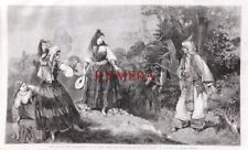 'Last of the Abencerages' by H Tidey Genuine Antique 1862 Print E11/A picture