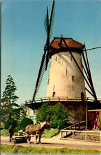 Vtg Dutch Windmill Hollandse Molen Hollandische Muhle Netherlands Postcard picture