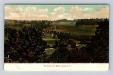 East Aurora NY- New York, Aerial Of Town Area, Antique, Vintage Postcard picture