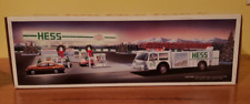 Hess Toy Fire Truck Dual Sound Siren Real Head & Tail Lights Bank 1989 NIB picture