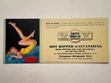 1940-50's Pinup Girl Advertising Blotter by Earl Moran - Blond w Legs in the Air picture