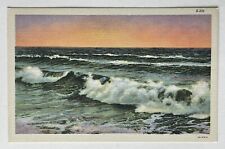 Vintage Postcard C. T. Water Scene Beach Ocean Linen picture