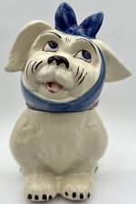 Vintage Shawnee Pottery Dog with Toothache Cookie Jar Muggsy USA picture