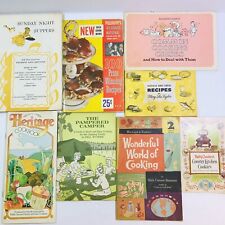 Vintage 1950s 1960s Collectible Lot Of 8 Cook Books Baking Booklets picture