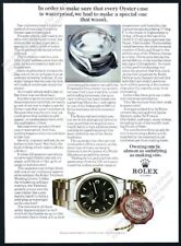 1971 Rolex Explorer watch & case photo vintage print ad picture