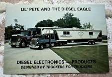 Vintage Semi Truck Postcard, Diesel Electronics, Lil' Pete & The Diesel Eagle picture