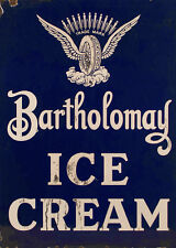 BARTHOLOMAY ICE CREAM ADVERTISING METAL SIGN picture