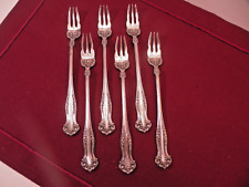 Set Of 6 International Silver Avon Oyster Forks Silverplate 6 1/4
