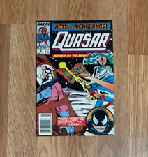 Quasar #6 Early Venom Cover Acts of Vengeance Newsstand (Marvel, 1990) picture