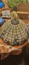 vintage tiffany style stained glass hanging lamp picture