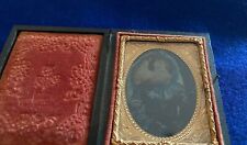 Daguerreotype Ninth Plate of Woman in Victorian Dress-case intact-working latch picture