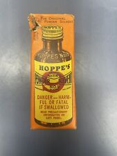 Vintage Hoppe's No. 9 Nitro Powder Solvent Bottle With Contents Original Box picture