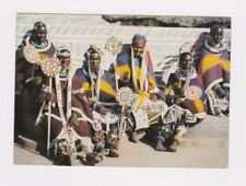 VINTAGE SWAZILAND AFRICA NDEBELE WOMEN POSTCARD RPPC CEREMONIAL DRESS picture