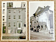 Two RPPCs Old Ford's Theatre Lincoln Shot House Where Lincoln Died Washington DC picture
