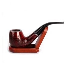 1Pcs Red Wood Pipe Smoking Pipes Men Gifts Tobacco Wooden Smoke Supplies Stylish picture