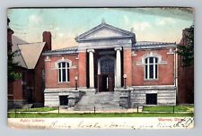 Warren OH-Ohio, Public Library, c1907, Vintage Postcard picture