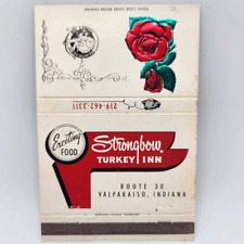Vintage Matchcover Strongbow Turkey Farm & Inn Valparaiso Indiana Hwy 30 East Em picture