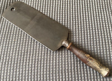 Unusual Antique Knife-Unmarked-Wide Flat Blade, Unknown Use picture