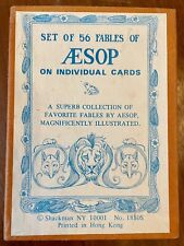 Antique Shackman NY AESOP'S FABLES CARDS 1920s Complete Illustrated Deck picture