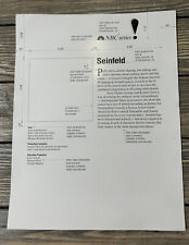 Vintage NBC Series Seinfield Fact Sheet Paper Press Release J picture