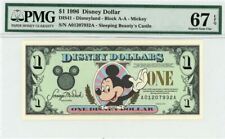 1996 $1 Disney Dollar Mickey DIS41 PMG 67 EPQ picture