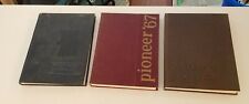 Vintage 1966-68 Pioneer Wisconsin State University Yearbook Lot of 3, Nice Shape picture