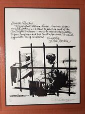 Paul Conrad Signed Numbered 1 of 25 Political Cartoon Willie Horton picture