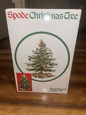 Vintage Spode Hand Painted Cookie Jar Toys Around The Christmas Tree w/Santa 13